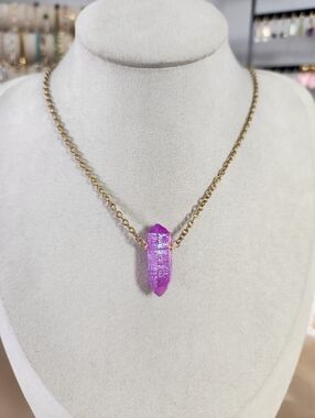 Angel Aura Quartz Necklace